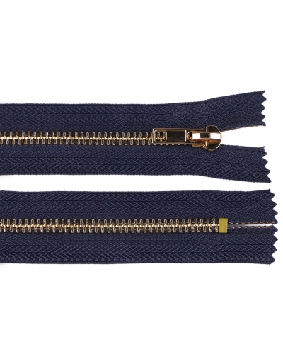 Kovový zips No 5 dĺžka 12 cm (jeansový) - 1 ks | Mimib