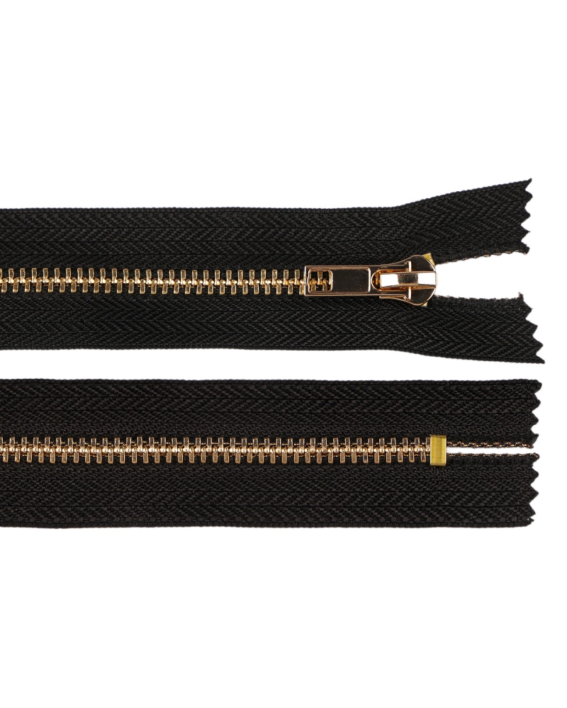 Kovový zips No 5 dĺžka 18 cm (jeansový) - 1 ks | Mimib