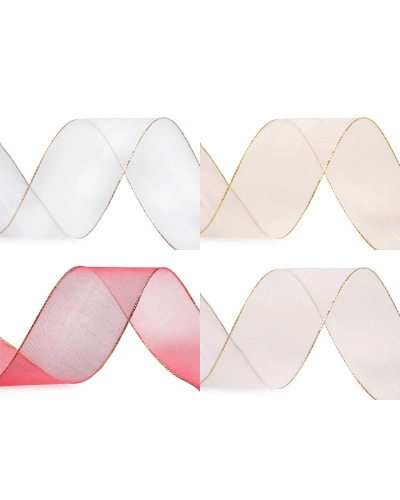 Monofilová stuha s lurexom šírka 40 mm - 20 m | Mimib