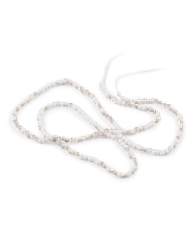 Sklenené korálky brúsené ohňovky 2 mm s AB efektom, na šnúrke - 1 sáčok | Mimib