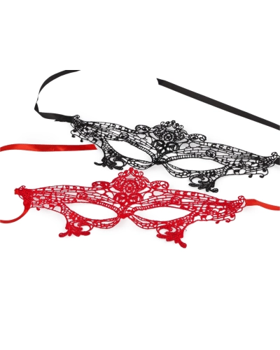 Karnevalová maska - škraboška čipková - 1 ks | Mimib