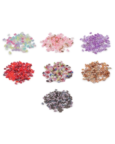 Plastové korálky peanut mix 4x6 mm - 10 g | Mimib