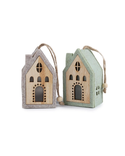 Filcový domček svietiaci na zavesenie - 1 ks | Mimib