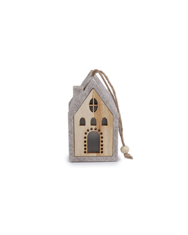 Filcový domček svietiaci na zavesenie - 1 ks | Mimib