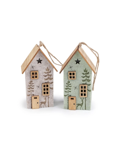 Filcový domček svietiaci na zavesenie - 1 ks | Mimib