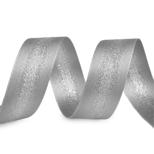 Atlasová stuha s lurexom obojlíca šírka 25 mm - 20 m | Mimib