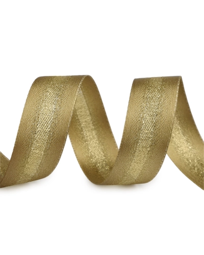Atlasová stuha s lurexom obojlíca šírka 25 mm - 20 m | Mimib