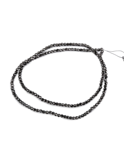 Sklenené korálky brúsené ohňovky 2 mm metalické, na drôtiku - 1 sáčok | Mimib