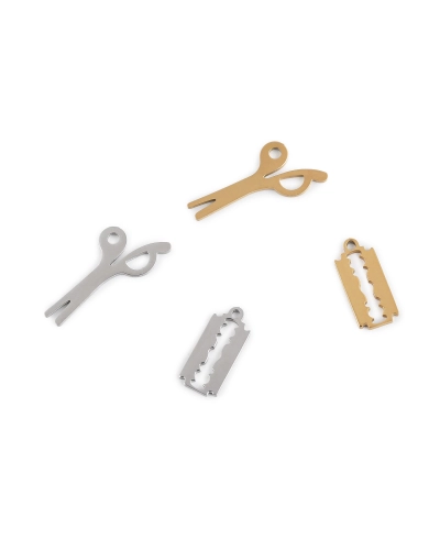 Prívesok z nerezovej ocele nožnice, žiletka - 1 ks | Mimib