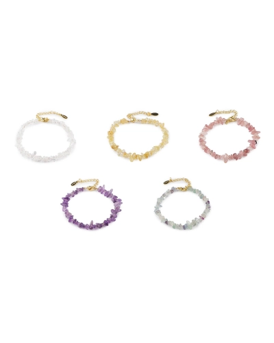 Náramok zo zlomkov minerálov - 1 ks | Mimib