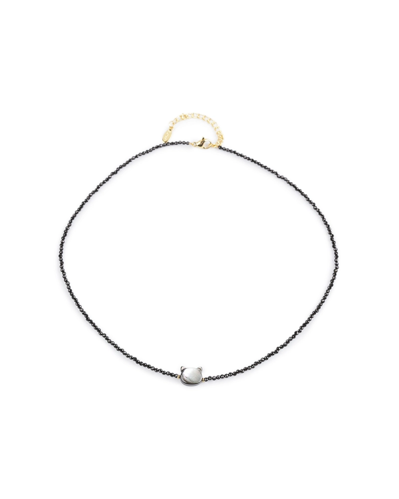 Náhrdelník z brúsených korálikov mačka - 1 ks | Mimib