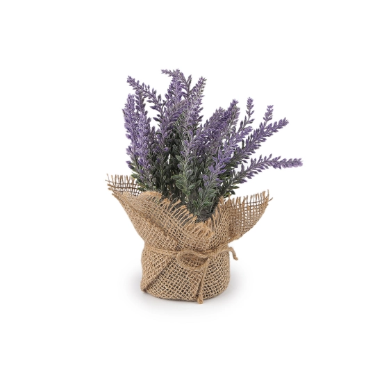 Umelá levanduľa v jutovom obale - 1 ks | Mimib