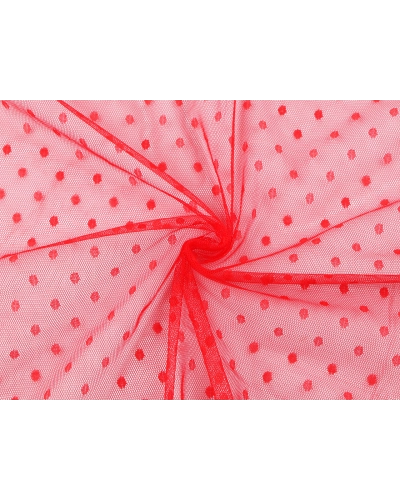Tyl jemne pružný s bodkami - 1 m | Mimib