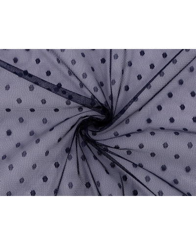 Tyl jemne pružný s bodkami - 1 m | Mimib