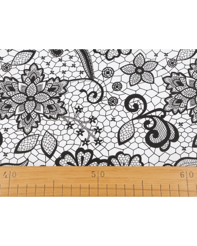 Bavlnená látka / plátno čipka - 1 m | Mimib