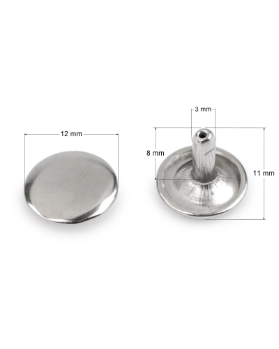 Duté nity Ø12 mm obojstranné - 100 pár | Mimib