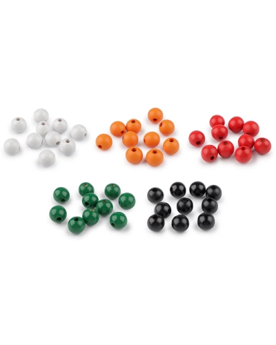 Drevené koráliky Ø16 mm - 10 ks | Mimib