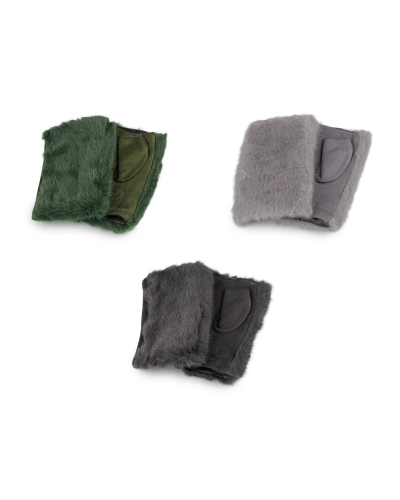 Dámske rukavice bezprsté s kožušinou - 1 pár | Mimib