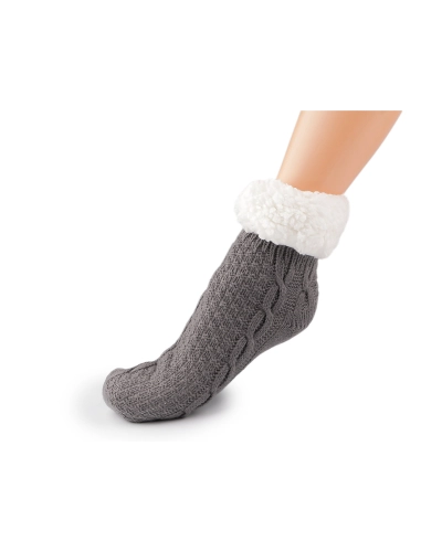 Ponožky zimné s protišmykom, krátke - 1 pár | Mimib