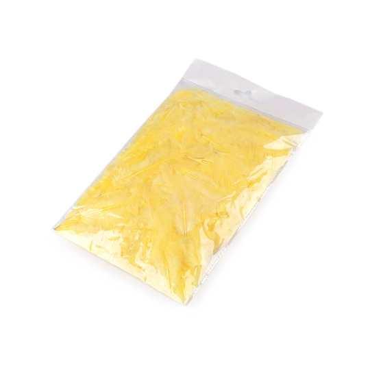 Slepačie perie dĺžka 5-10 cm - 1 sáčok | Mimib