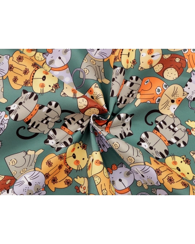 Látka PES s potlačou mačky - 1 m | Mimib