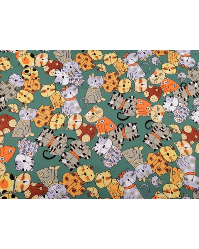 Látka PES s potlačou mačky - 1 m | Mimib