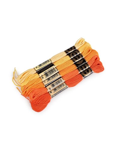 Priadza vyšívacia typ mouline AIRO sada odtieňov 6 ks/8 m - 6 ks | Mimib