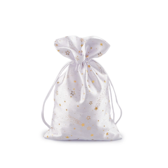 Vianočné darčekové vrecúško hviezdy 15x24 cm - 1 ks | Mimib