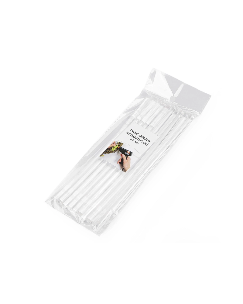 Tavné lepidlo Ø7 mm dĺžka 20 cm nežltnúce - 10 ks | Mimib