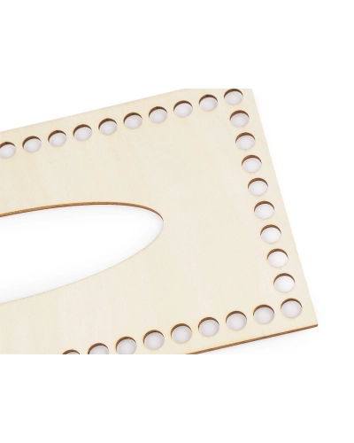 Veko na pletenie / háčkovanie krabičky na vreckovky 12x24cm - 1 sada | Mimib