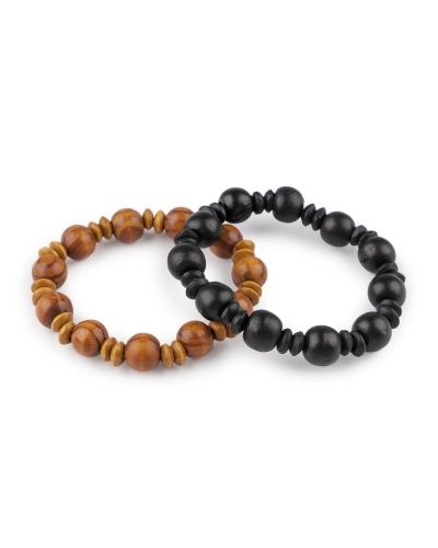 Náramok drevený unisex - 1 ks | Mimib