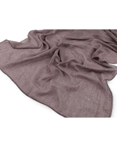 Letná šatka / šál s ozdobným lemom 70x160 cm - 1 ks | Mimib