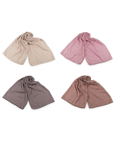 Letná šatka / šál s ozdobným lemom 70x160 cm - 1 ks | Mimib