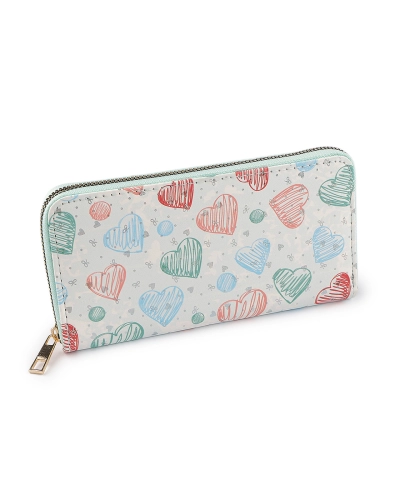 Dámska / dievčenská peňaženka srdce 10x19 cm - 1 ks | Mimib