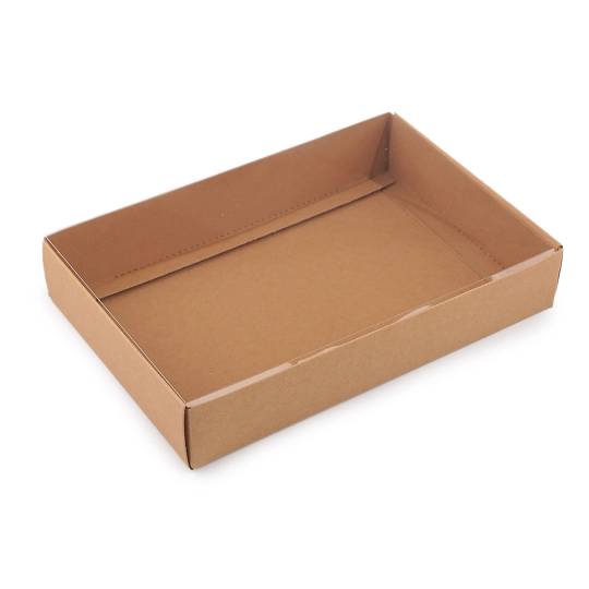 Papierová krabica s priehľadným vekom - 10 ks | Mimib