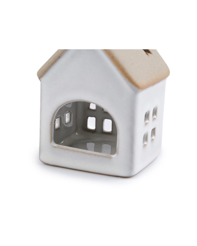 Keramická chalúpka / domček na sviečku - 1 ks | Mimib