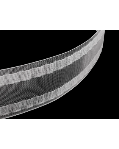 Záclonovka šírka 80 mm s pútkami na kovové háčiky - 1 m | Mimib