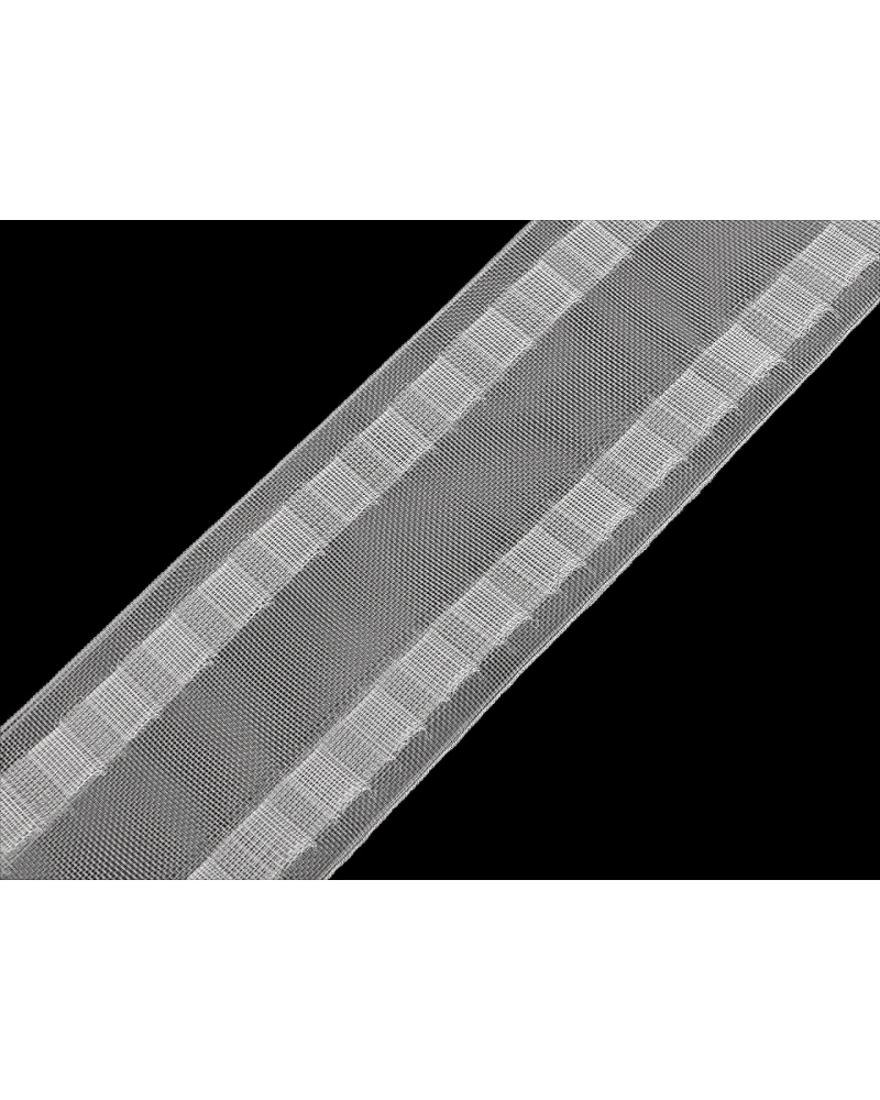 Záclonovka šírka 80 mm s pútkami na kovové háčiky - 1 m | Mimib