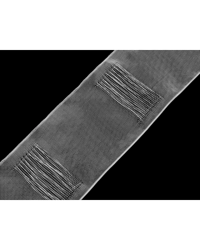 Záclonovka šírka 10 cm s pútkami na navlečenie na tyč - 50 m | Mimib