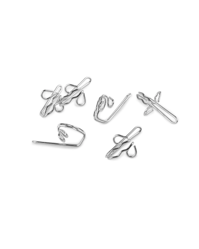 Kovový háčik na záclonovky - 100 ks | Mimib