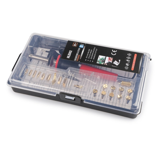 Súprava na vypaľovanie do dreva, kože - gravírovacie pero, pyrograf, spájka - 1 sada | Mimib