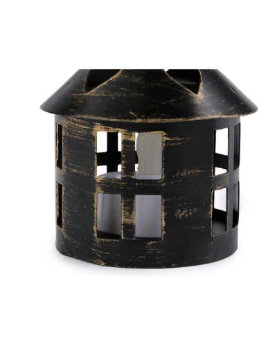 Kovový lampáš svietiaci na zavesenie - 1 ks | Mimib