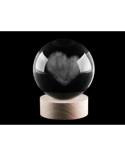 LED svietiaca sklenená guľa Ø10 cm - 1 ks | Mimib