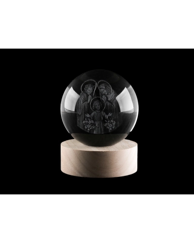 LED svietiaca sklenená guľa Ø8 cm - 1 ks | Mimib