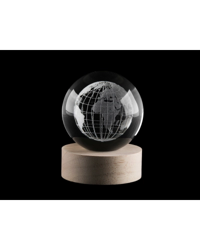 LED svietiaca sklenená guľa Ø8 cm - 1 ks | Mimib