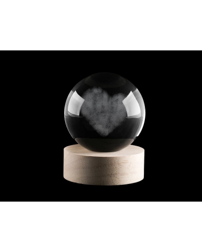 LED svietiaca sklenená guľa Ø8 cm - 1 ks | Mimib