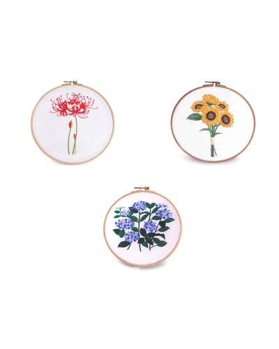 Darčeková sada na vyšívanie s predtlačeným motívom - 1 sada | Mimib