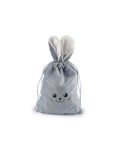 Darčekové vrecúško zajačik 15x28 cm zamatové - 1 ks | Mimib