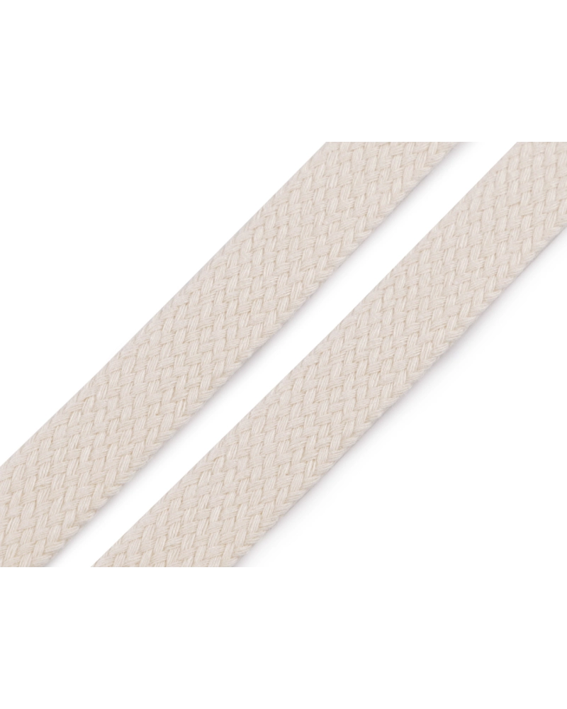 Bavlnená šnúra plochá / dutinka šírka 18 mm - 20 m | Mimib