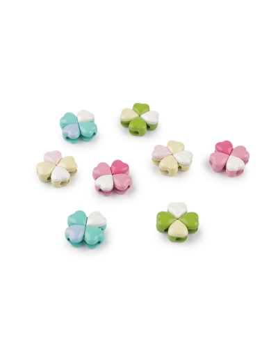 Kovový komponent / prívesok štvorlístok Ø15 mm - 2 ks | Mimib